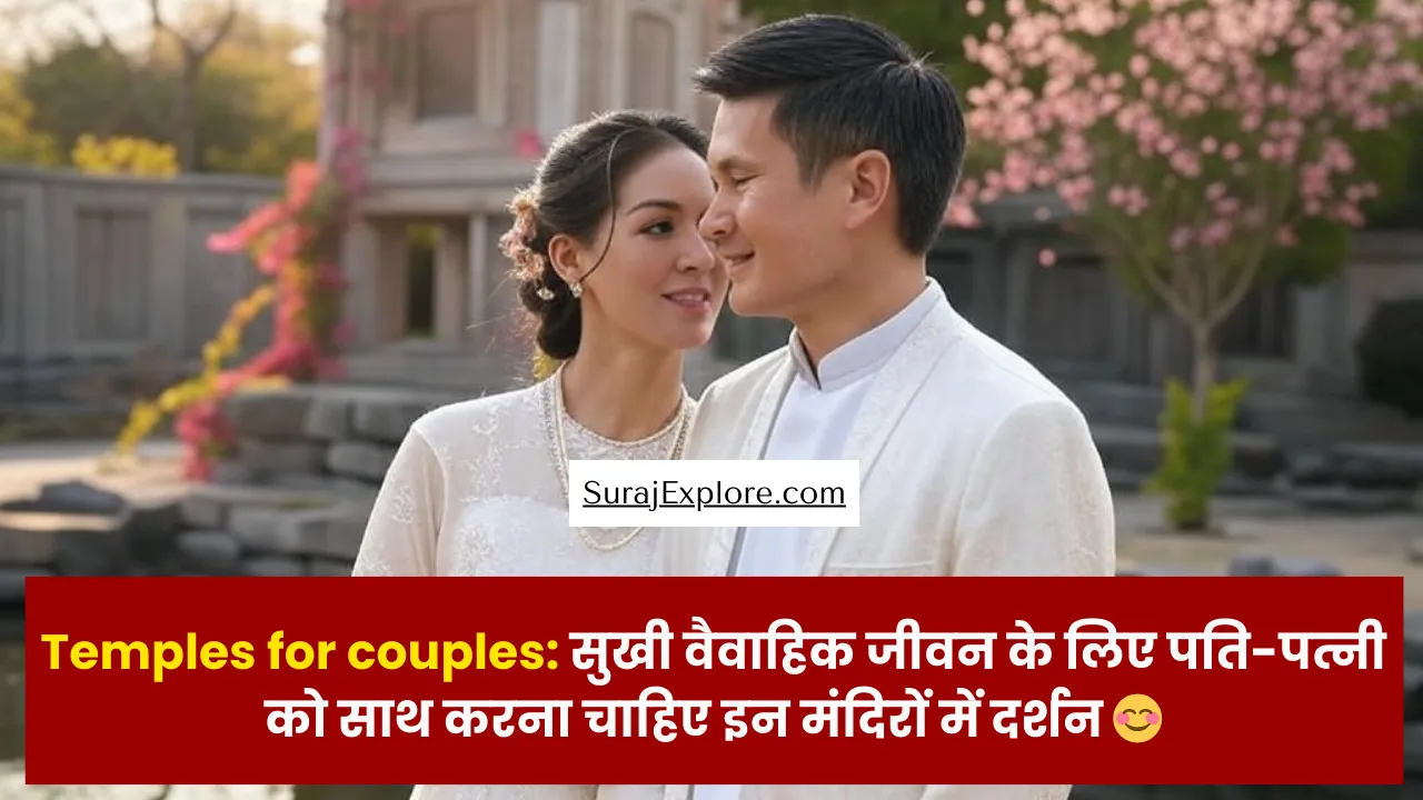 Temples for couples: सुखी वैवाहिक जीवन के लिए पति-पत्नी को साथ करना चाहिए इन मंदिरों में दर्शन